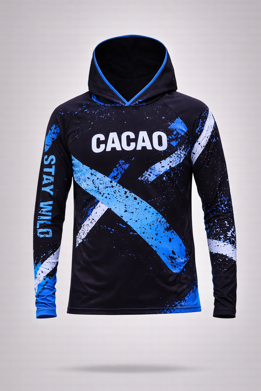 Ανδρικό rashguard Blue Spirit Sky CACAO Beachwear™️ με προστασία UV