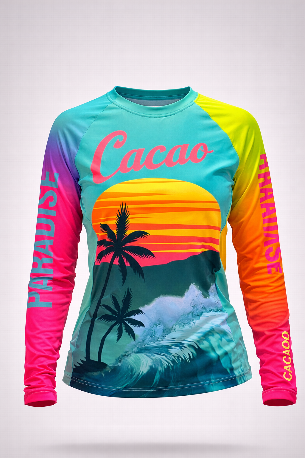 Γυναικείο rashguard Sea Breeze CACAO Beachwear™️ με προστασία UV