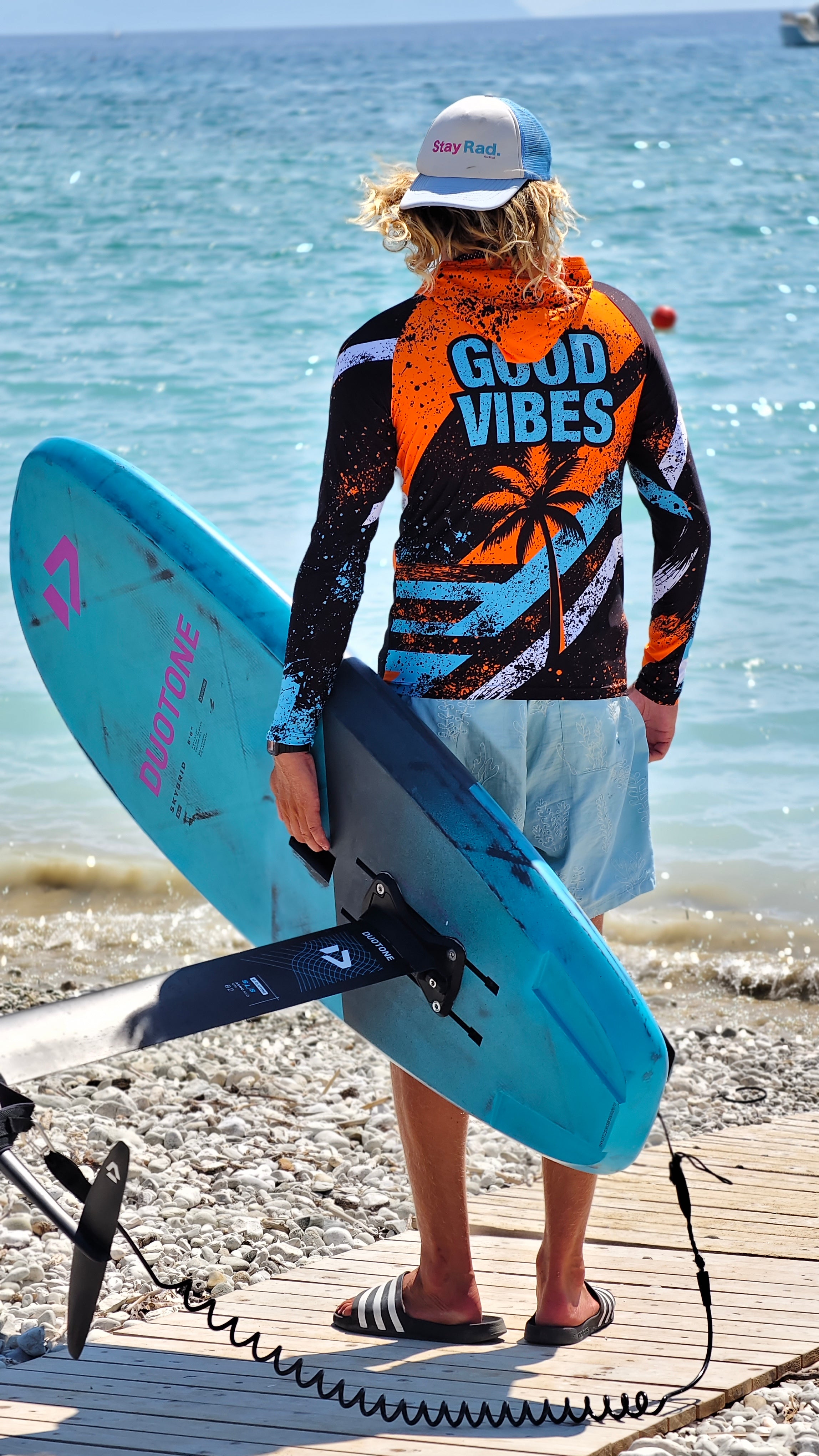 Ανδρικό rashguard Blue Spirit CACAO Beachwear™️ με προστασία UV