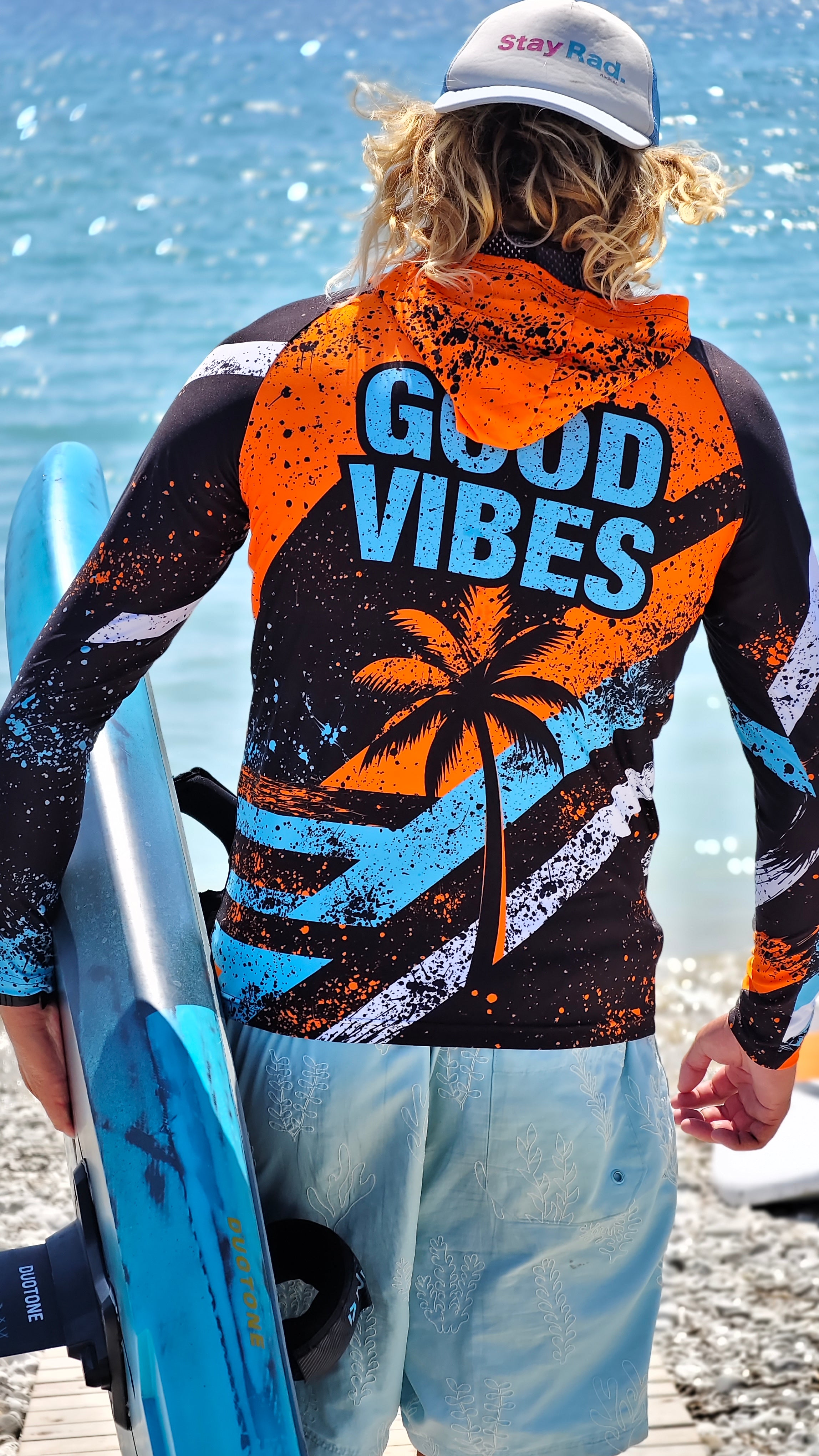 Ανδρικό rashguard Blue Spirit CACAO Beachwear™️ με προστασία UV