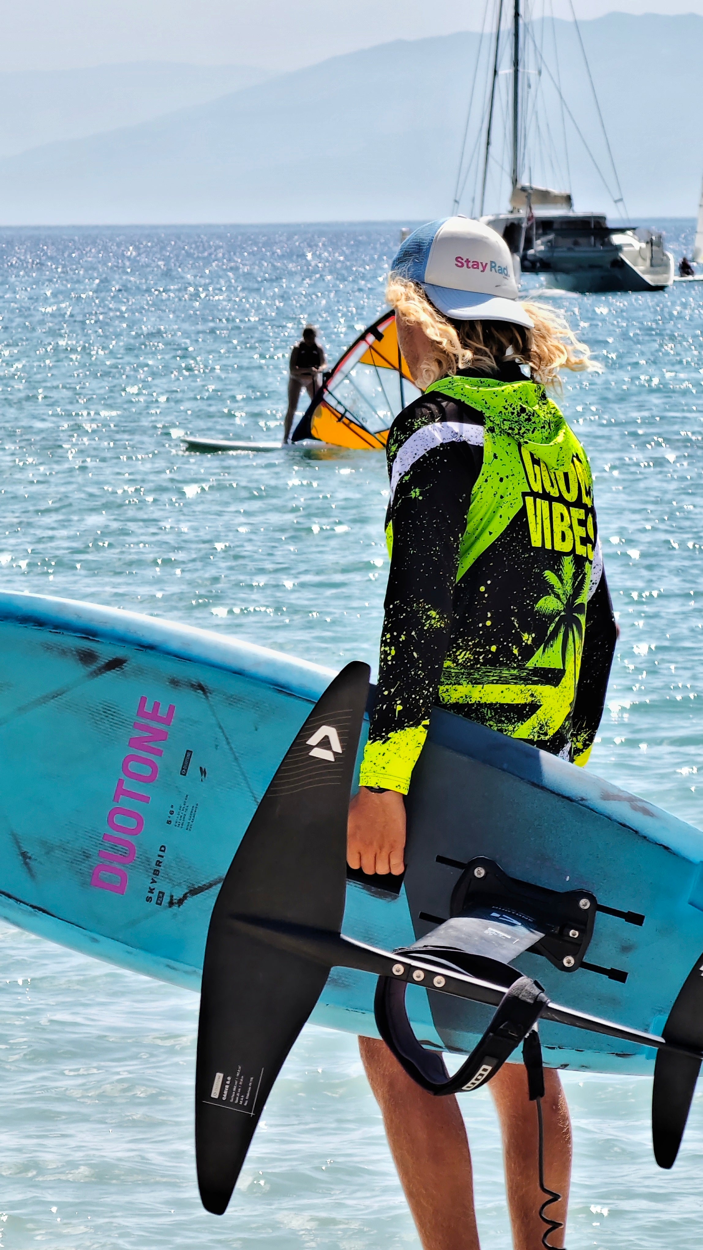 Ανδρικό rashguard CACAO Beachwear™️ Blue Spirit Coral με προστασία UV