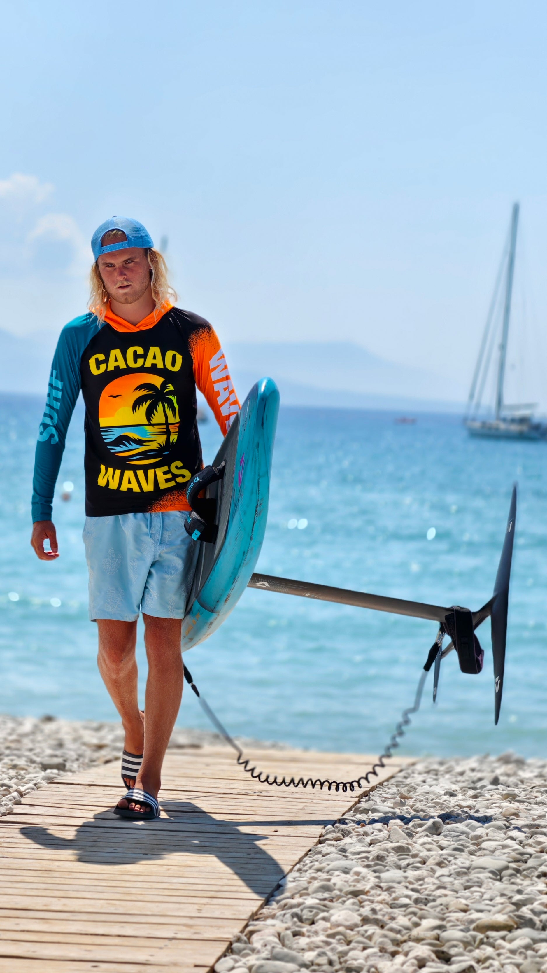 Ανδρικό rashguard Reef CACAO Beachwear™️ με προστασία UV