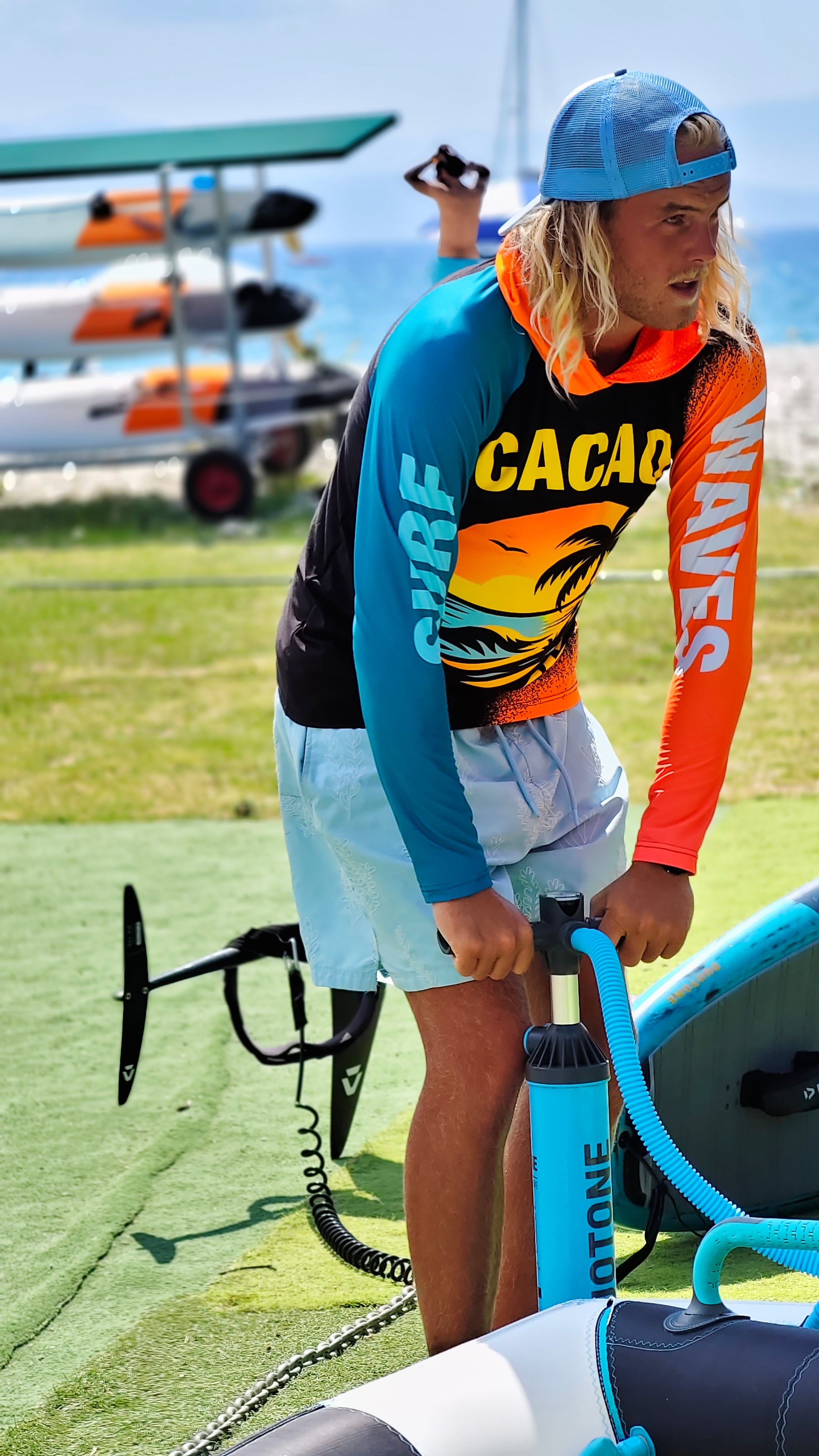 Ανδρικό rashguard Reef CACAO Beachwear™️ με προστασία UV