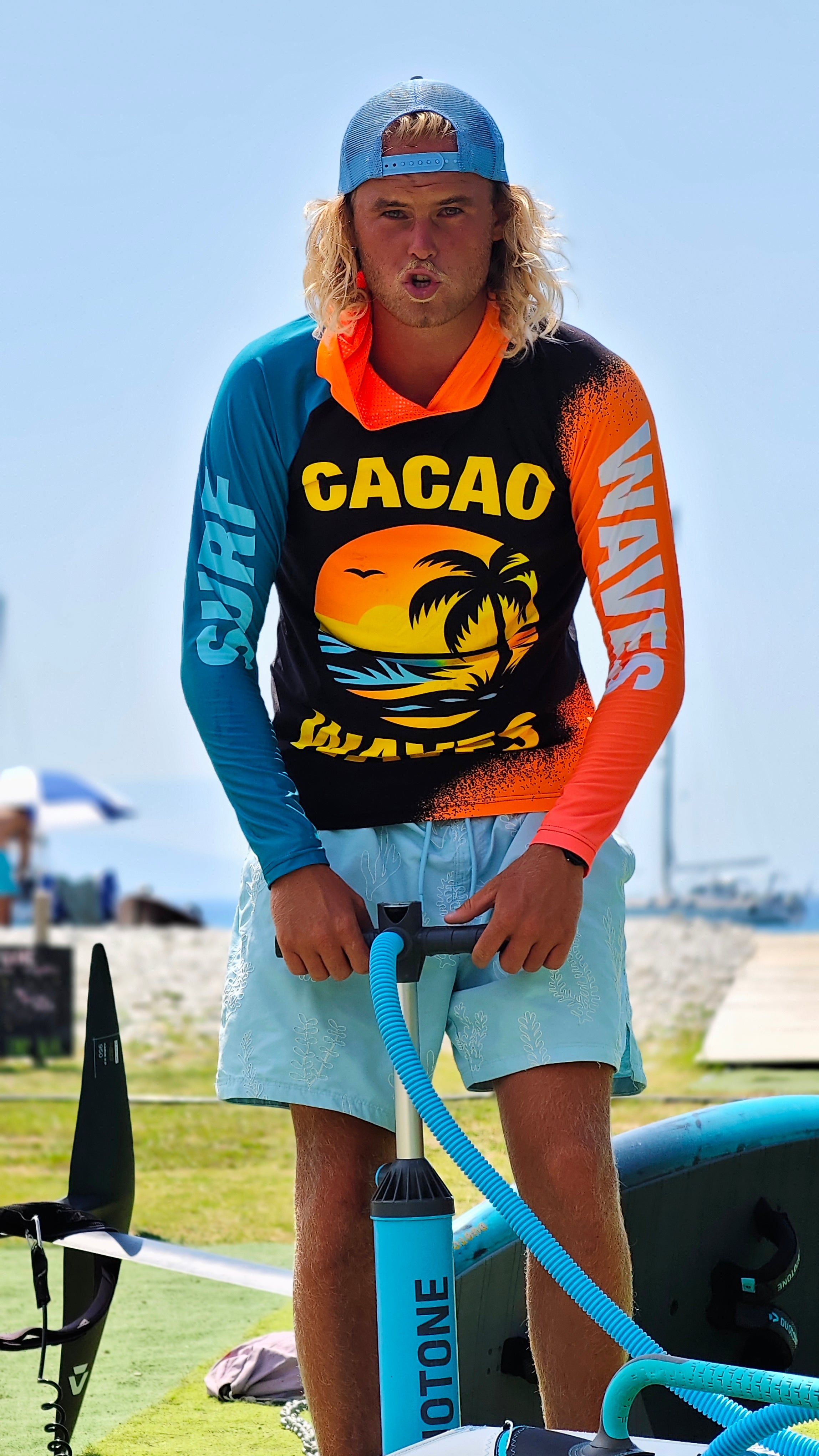 Ανδρικό rashguard Reef CACAO Beachwear™️ με προστασία UV