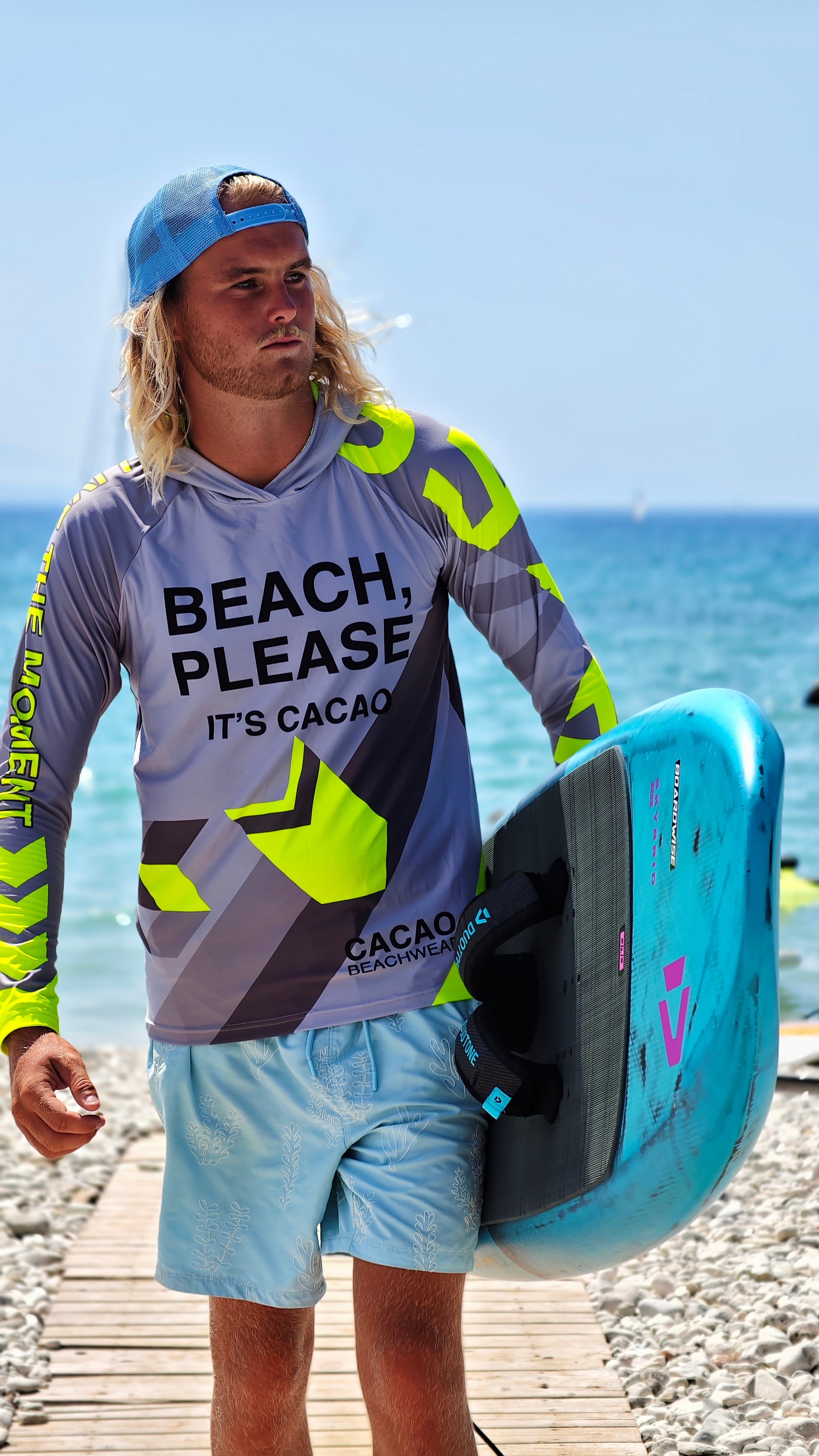 Ανδρικό rashguard Solar Vibes CACAO Beachwear™️ με προστασία UV