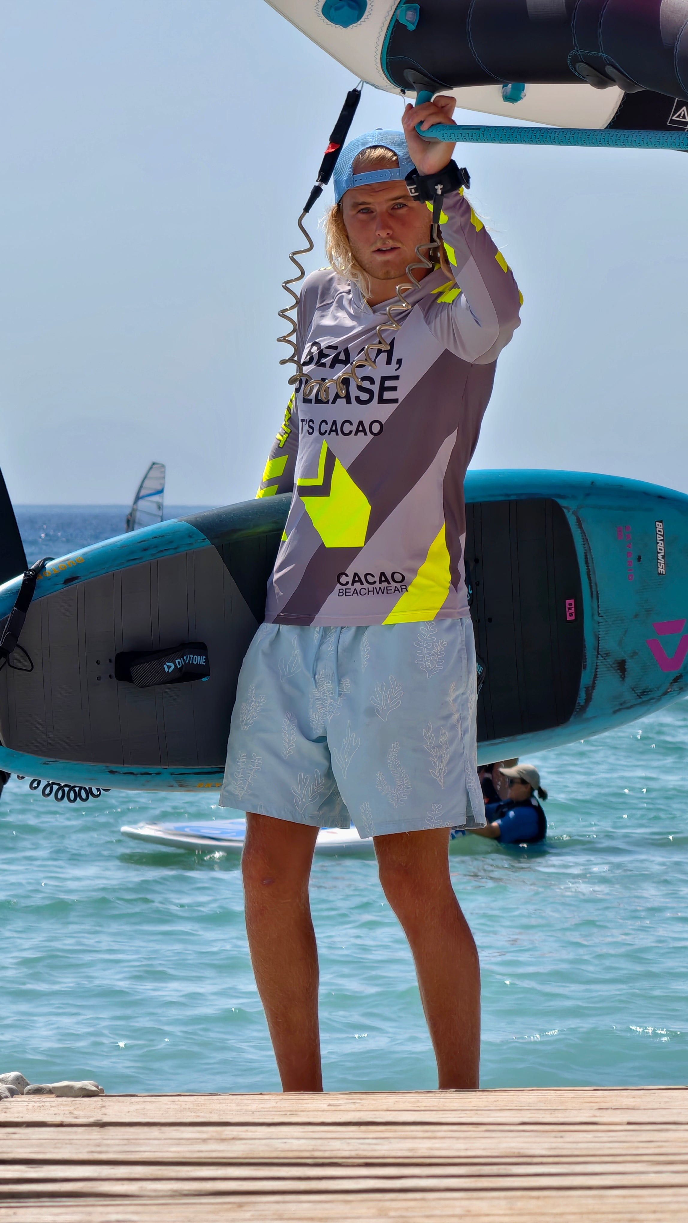 Ανδρικό rashguard Solar Vibes CACAO Beachwear™️ με προστασία UV