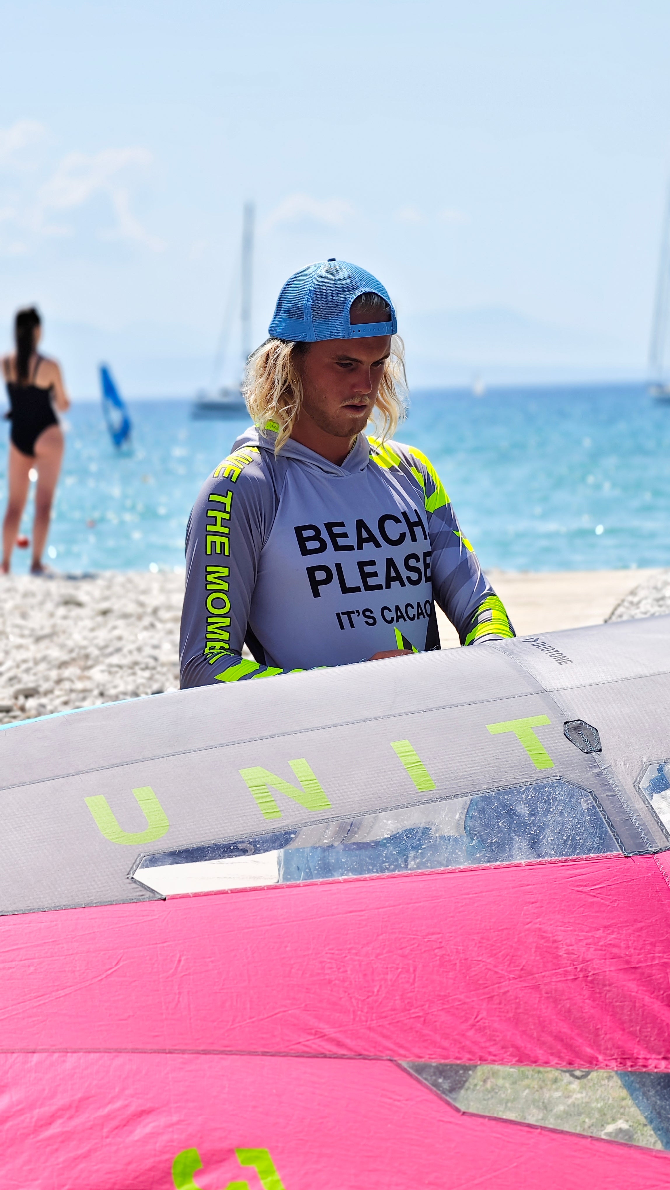 Ανδρικό rashguard Solar Vibes CACAO Beachwear™️ με προστασία UV