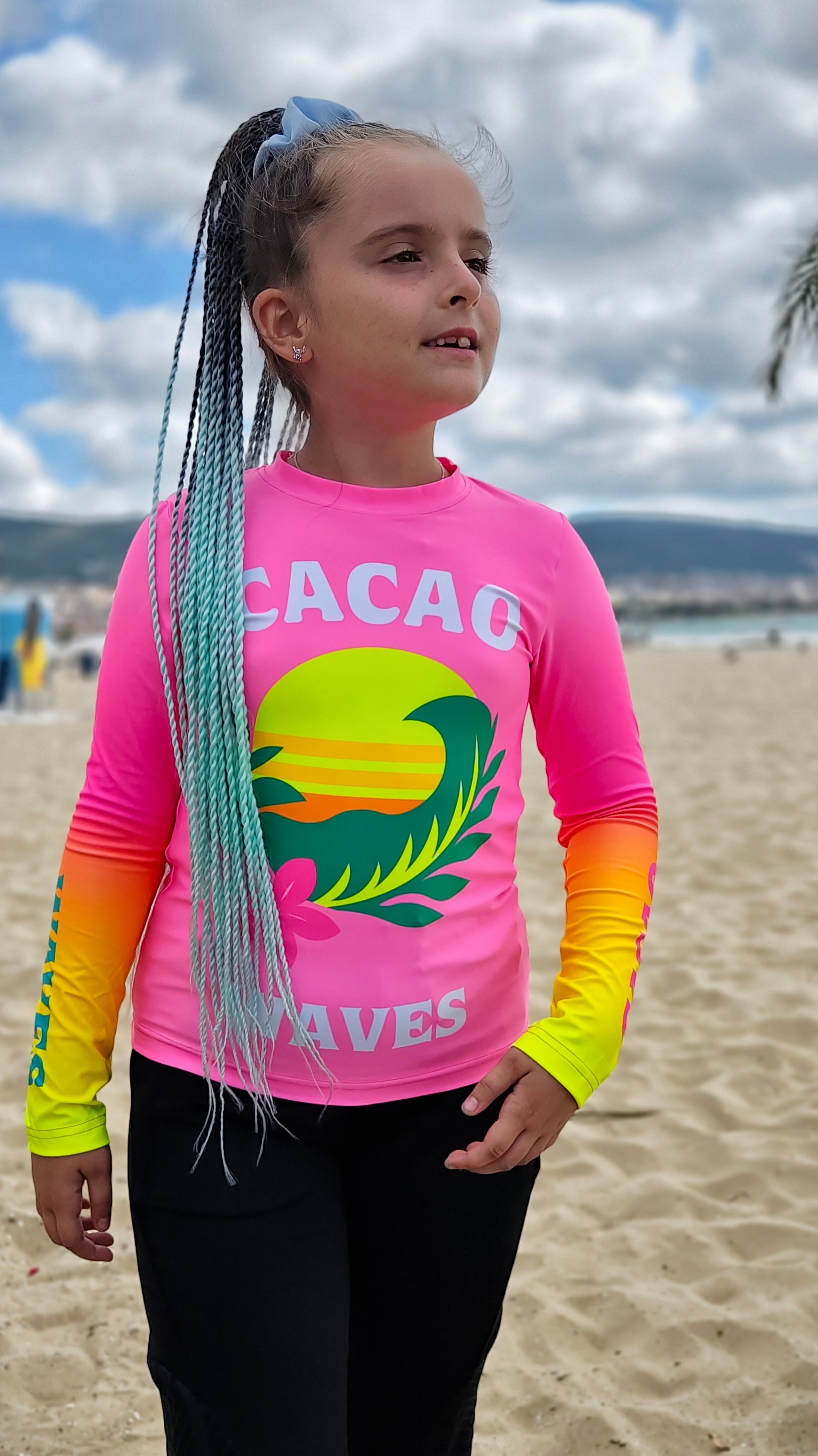 Παιδικό rashguard Sunshine CACAO Beachwear™️ με προστασία UV