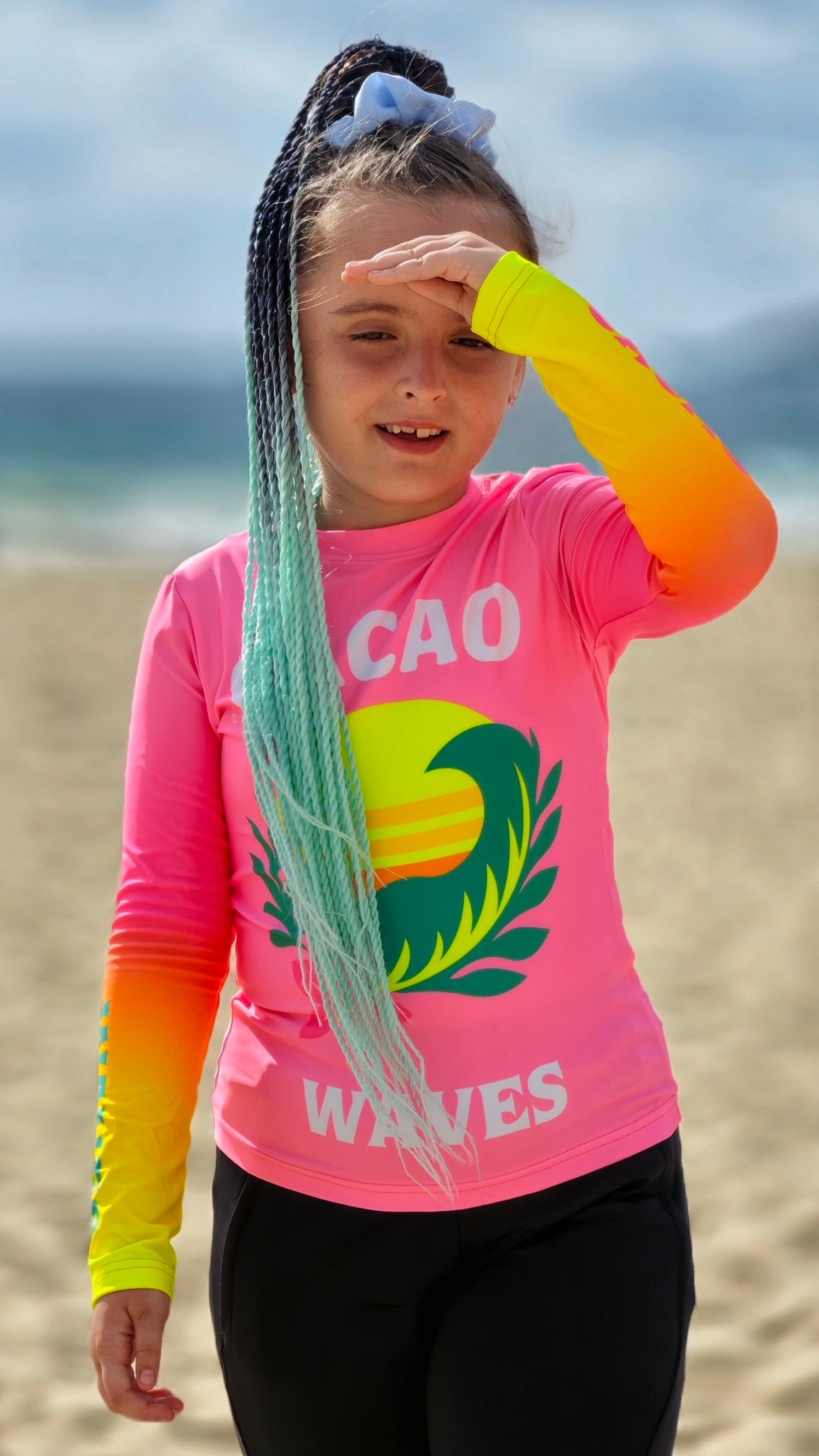 Παιδικό rashguard Sunshine CACAO Beachwear™️ με προστασία UV