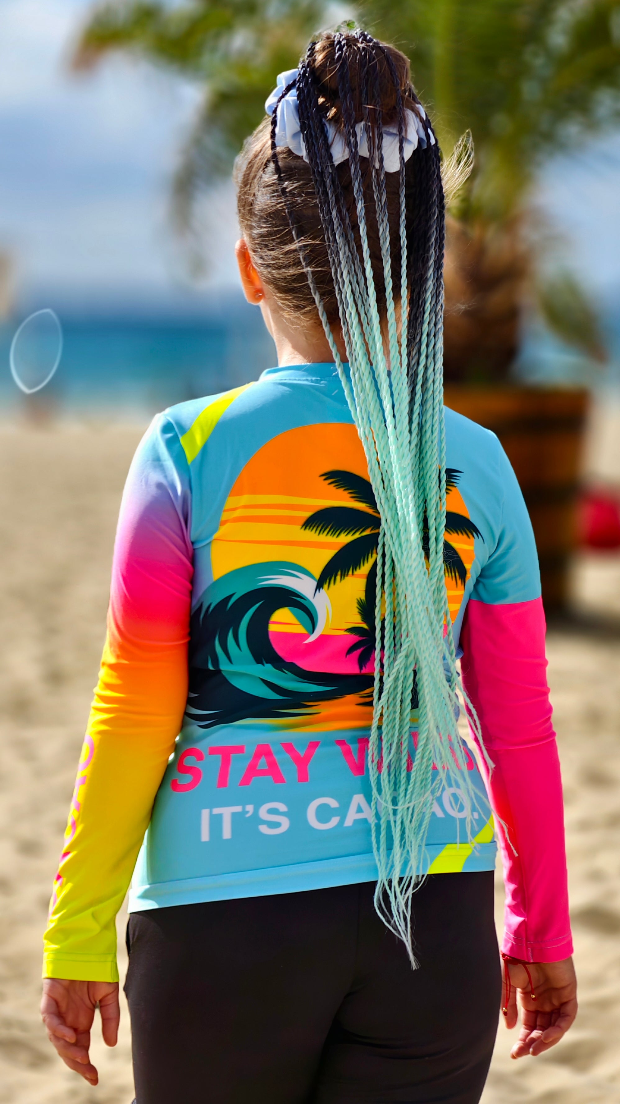 Παιδικό rashguard Ocean Joy CACAO Beachwear™️ με προστασία UV