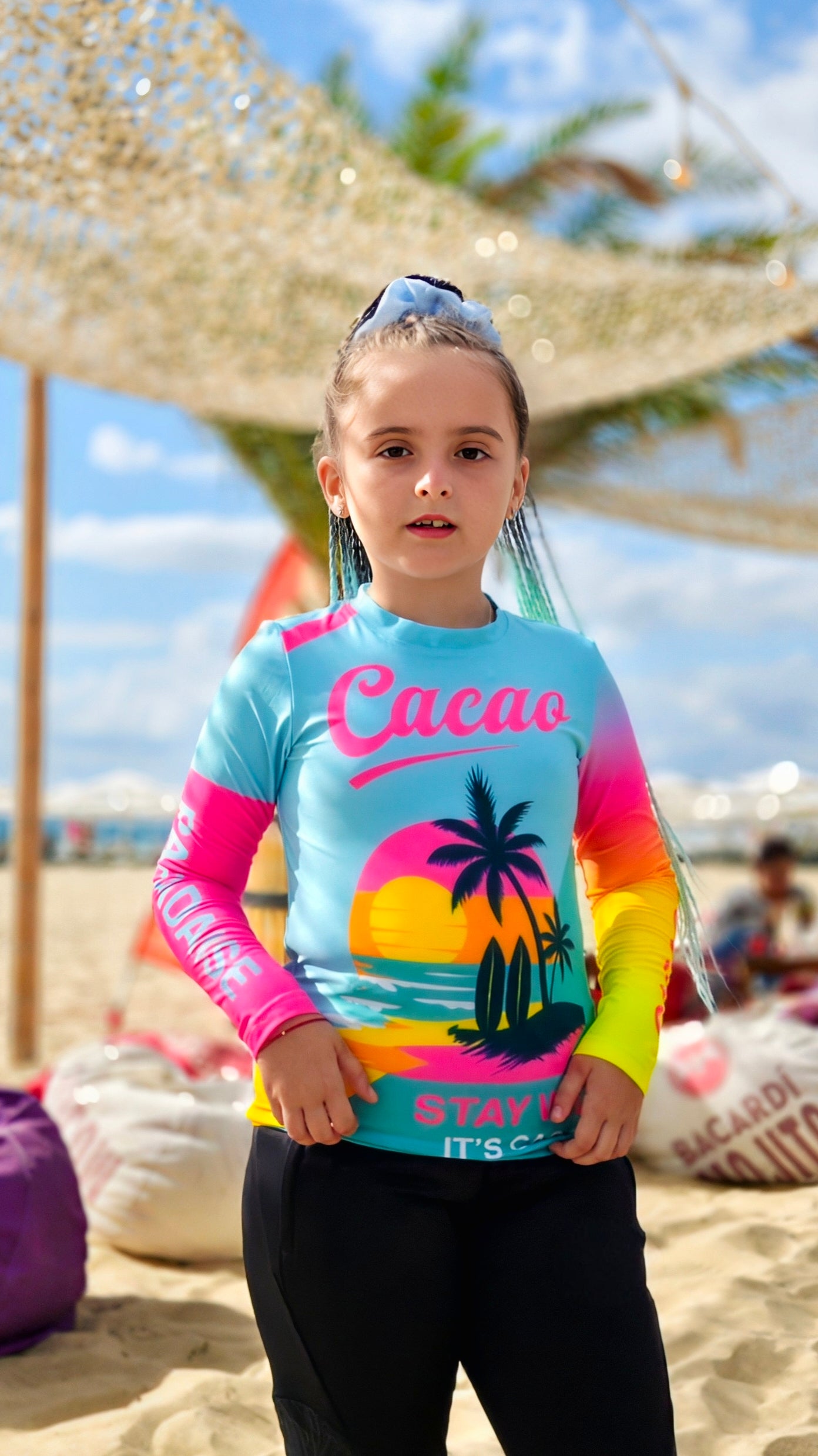 Παιδικό rashguard Ocean Joy CACAO Beachwear™️ με προστασία UV