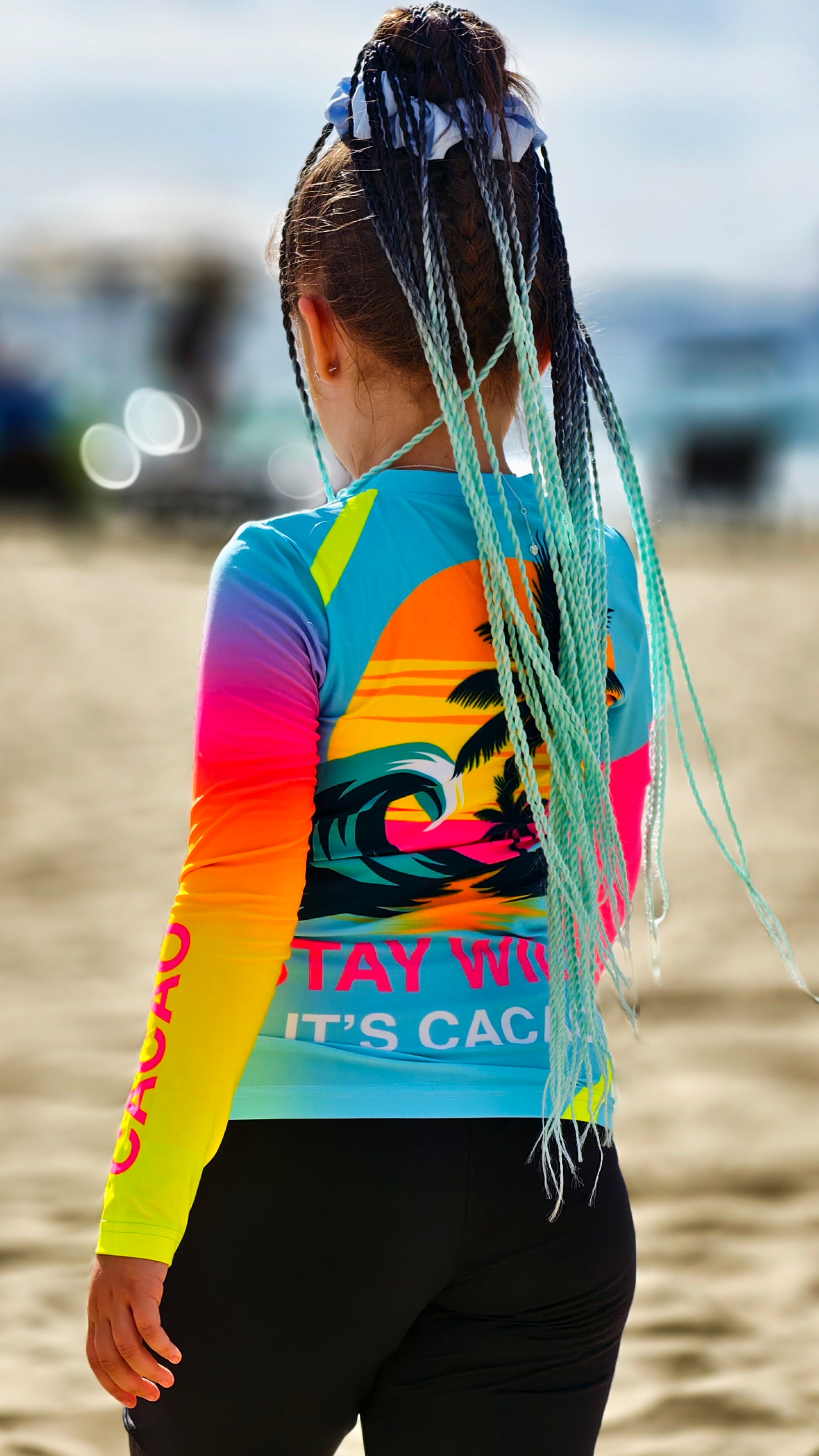 Παιδικό rashguard Ocean Joy CACAO Beachwear™️ με προστασία UV