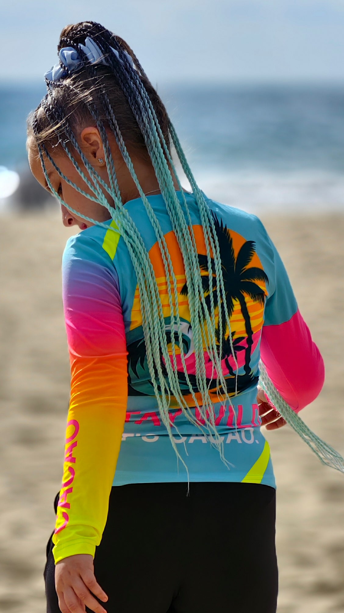 Παιδικό rashguard Ocean Joy CACAO Beachwear™️ με προστασία UV