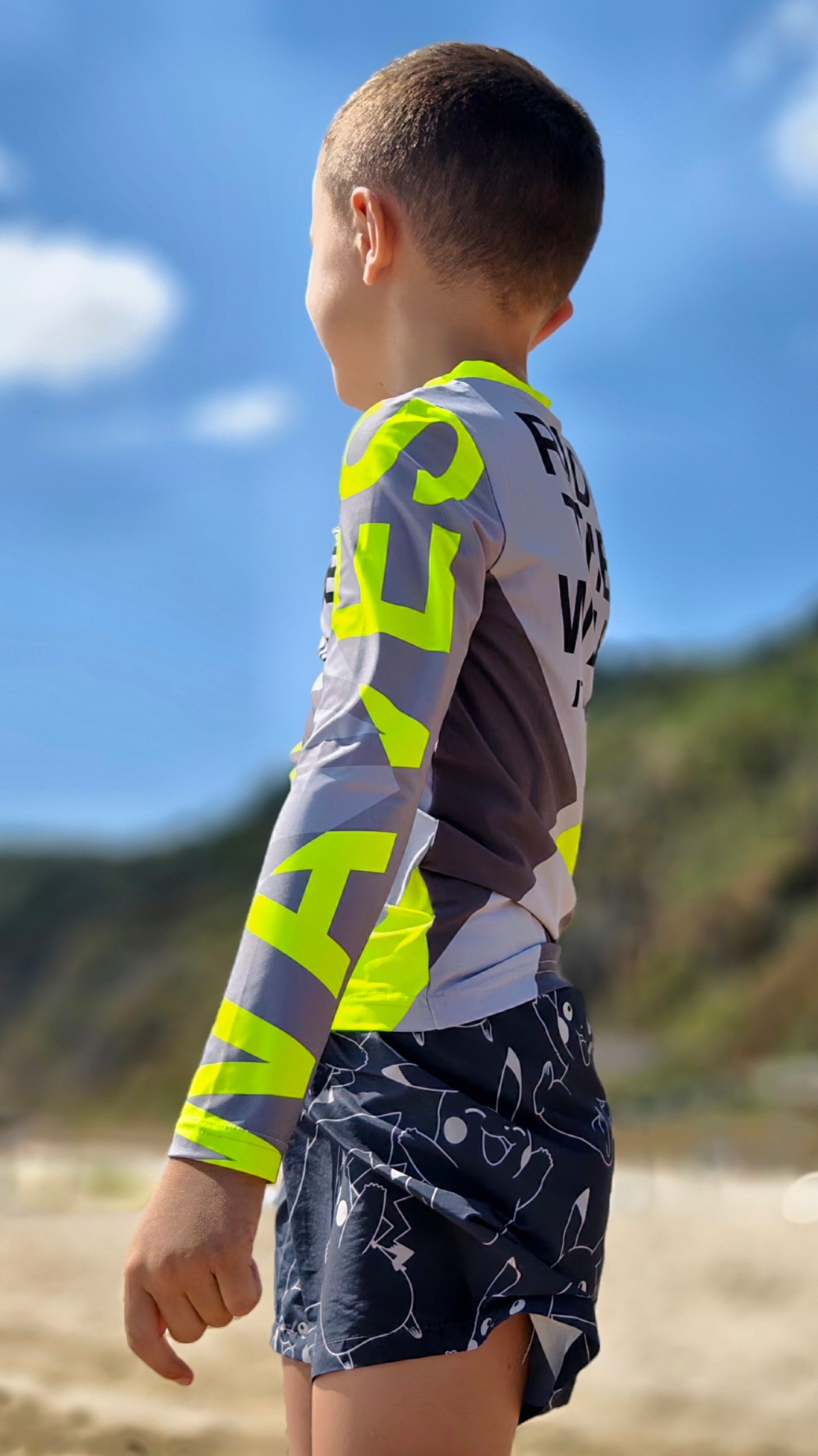 Παιδικό rashguard Solar Vibes CACAO Beachwear™️ με προστασία UV