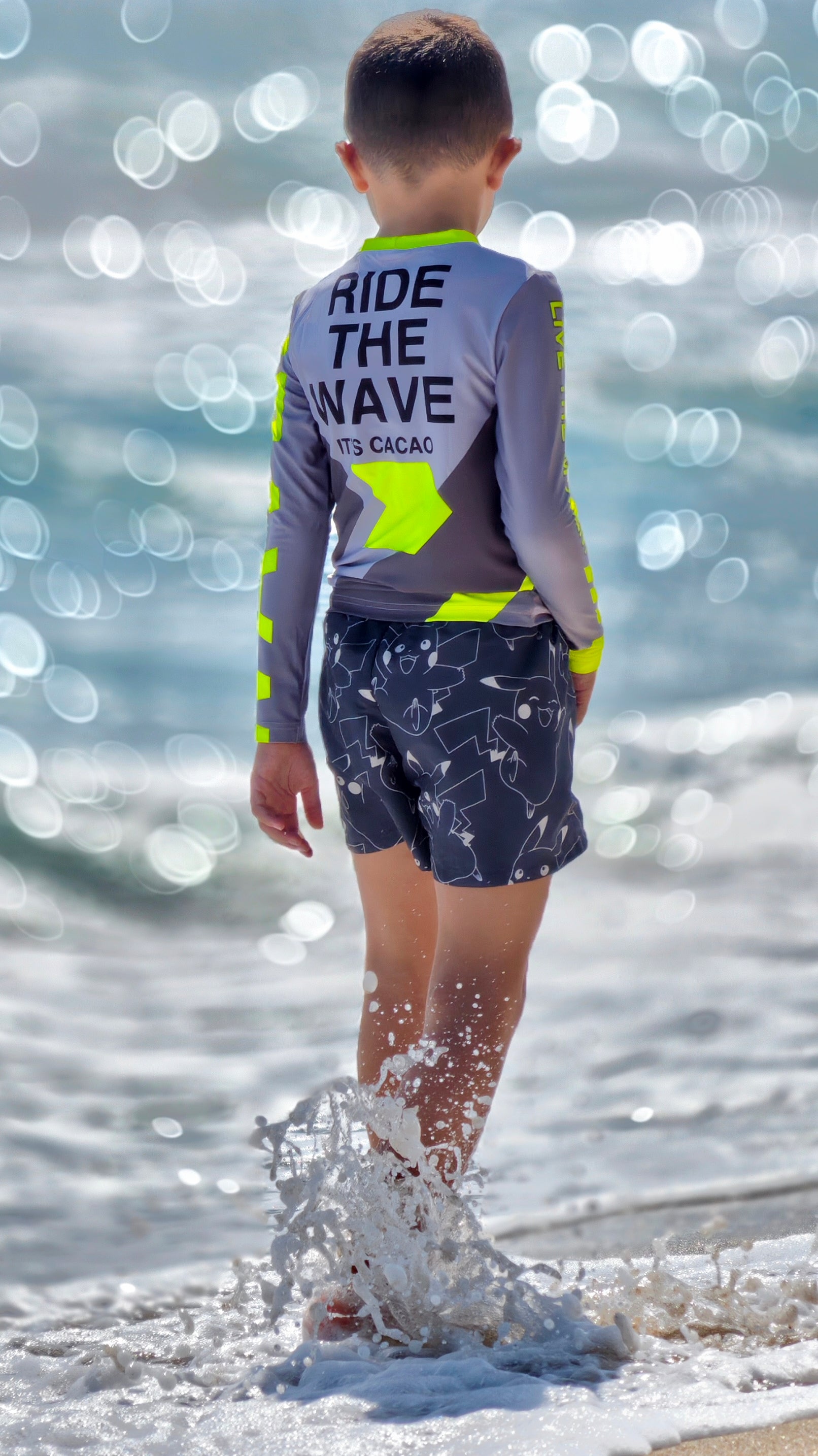Παιδικό rashguard Solar Vibes CACAO Beachwear™️ με προστασία UV