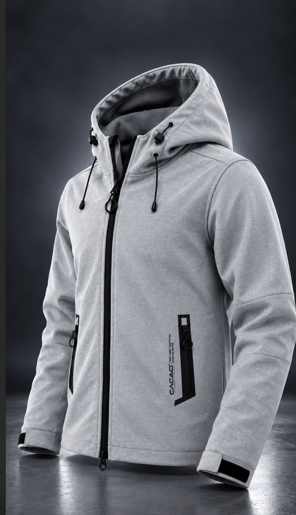 Men’s Softshell Jacket – Light Grey